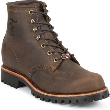 Medium Brown Chippewa Boots Cibola Steel Toe